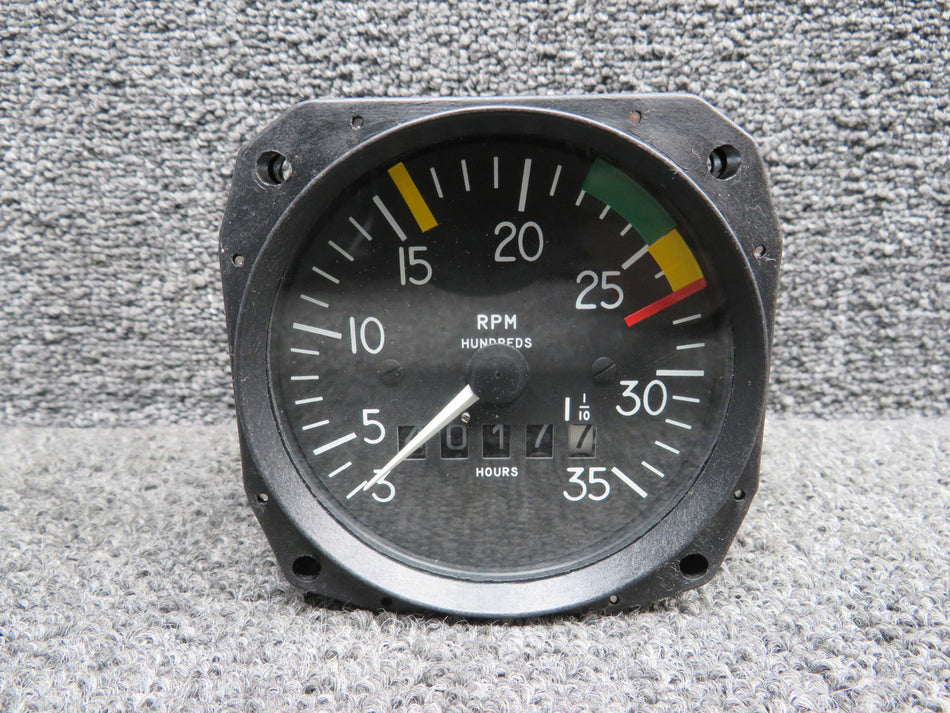 D1-112-5025 Mitchell 98480-25 Mechanical Recording Tachometer (Hours: 4017.7)
