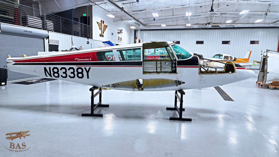 Piper PA30 Fuselage with Data Tag, Bill of Sale, and Logs