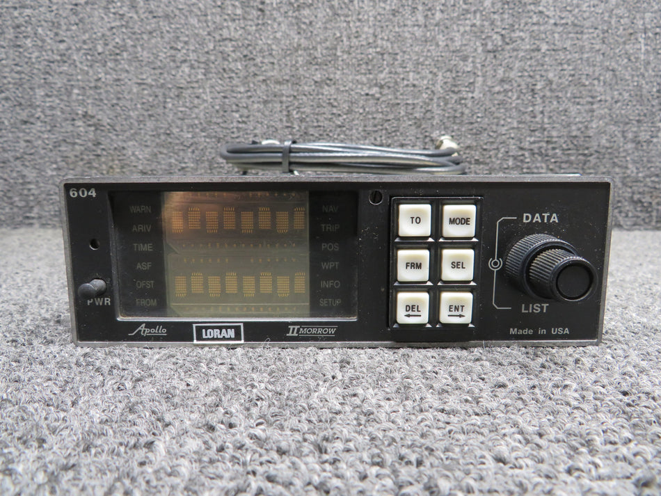430-0166-013 Apollo II Morrow 604 Loran Nav Unit with Tray, Flybrary