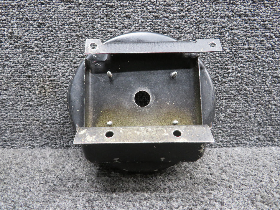 0511198 Cessna 172D Fuel Selector Cup with Plate, Placard, Bracket (Peeling)