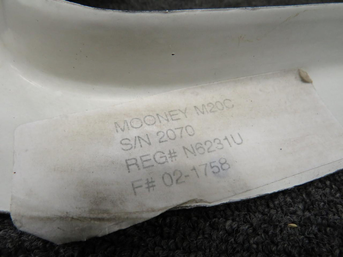Mooney Aircraft Parts & Accessories 8122-5 (Use: 120001-5) Mooney M20C Fuselage to Wing Fairing LH