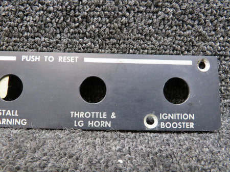 Beechcraft Parts 35-324420 Beechcraft 33A Lower Subpanel Circuit Breaker Plate LH