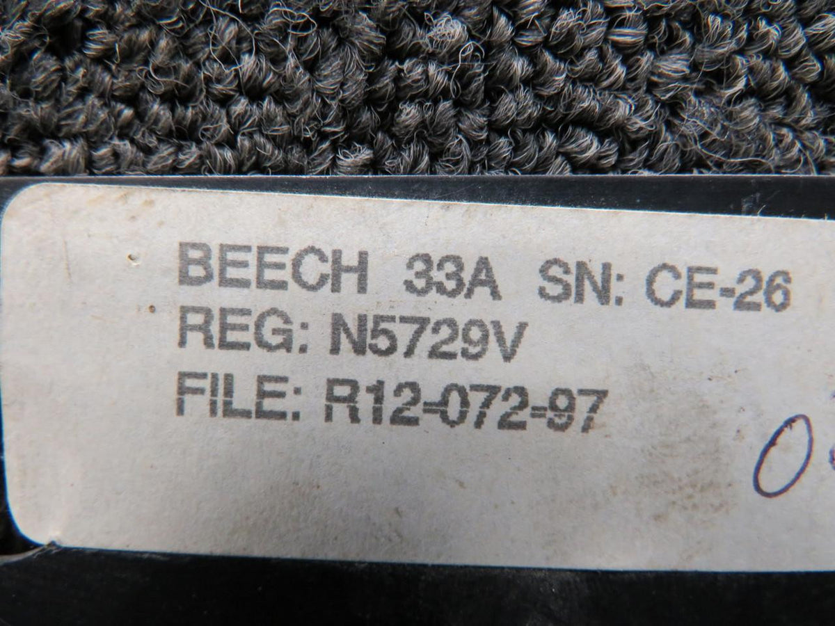Beechcraft Parts 35-324420 Beechcraft 33A Lower Subpanel Circuit Breaker Plate LH