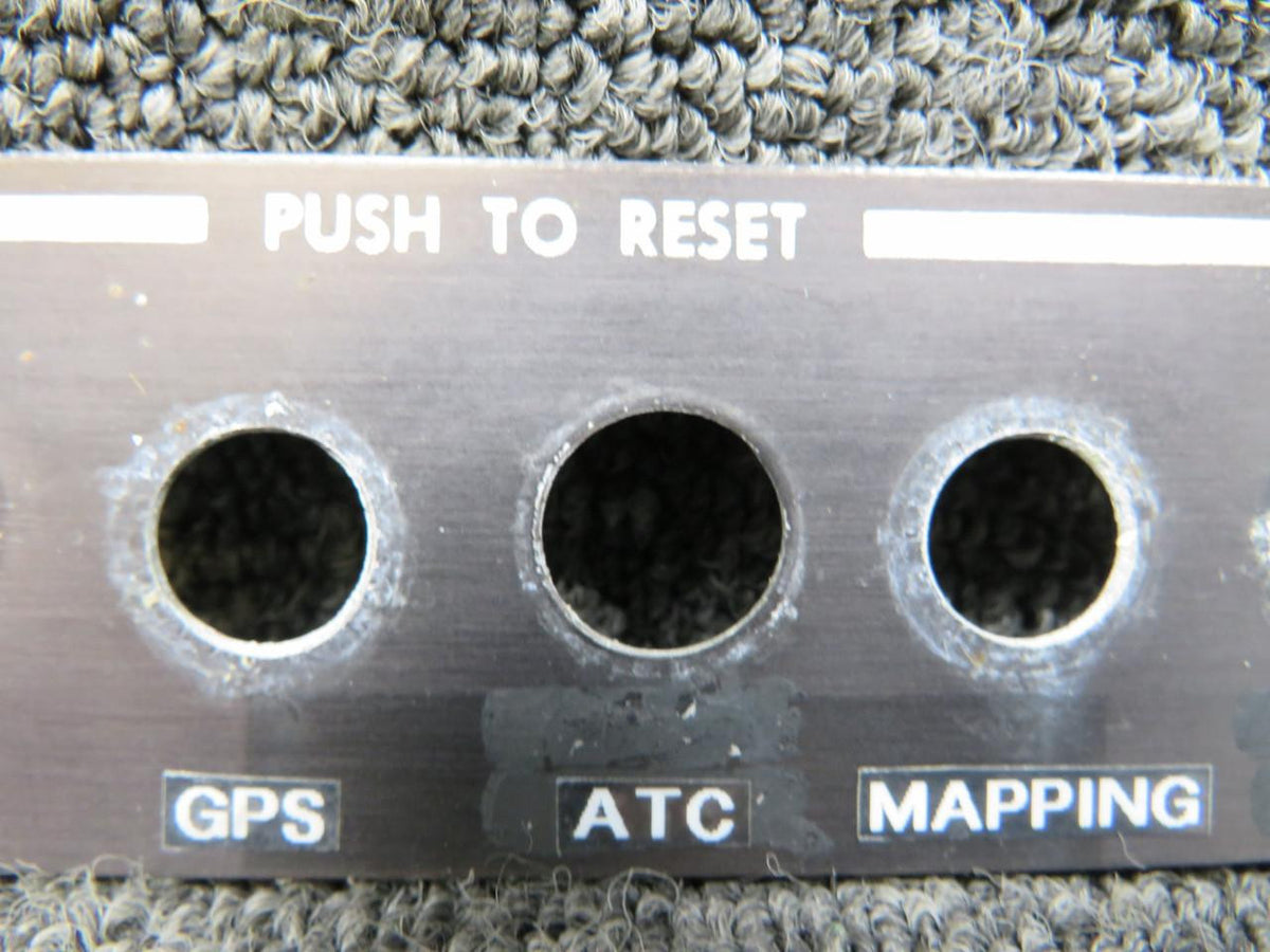 Beechcraft Parts 35-324439 Beechcraft 33A Lower Subpanel Circuit Breaker Plate RH