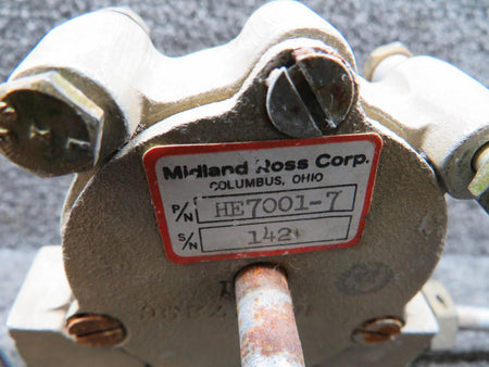 Midland Ross Corp  HE7001-7 Midland Ross Fuel Selector Valve LH