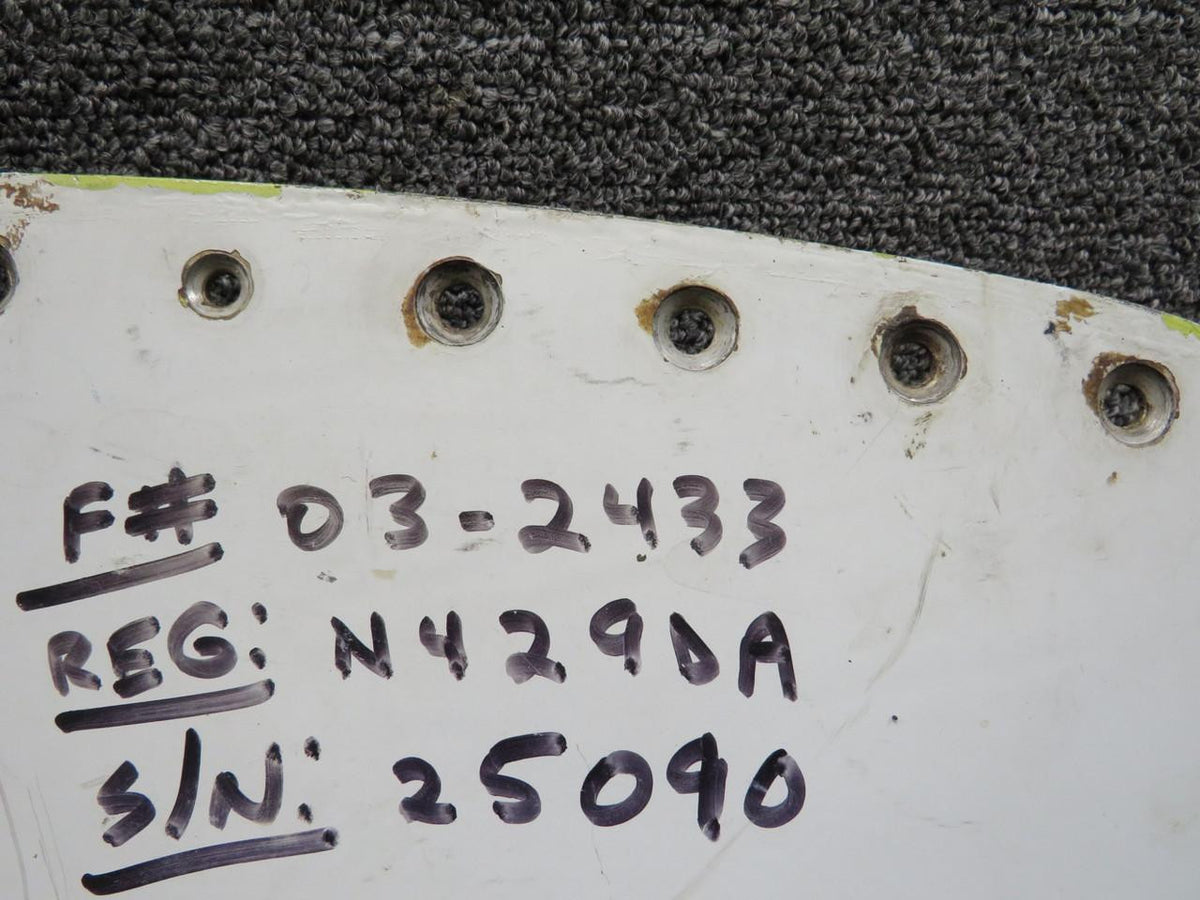 Hawker 25W53191-13A Hawker HS-125-1B Fuel Tank Access Plate Assembly