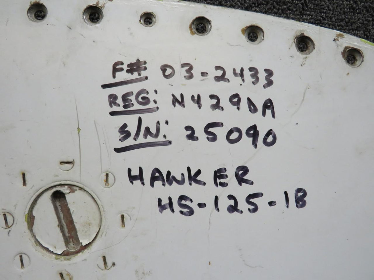 Hawker 25W53191-13A Hawker HS-125-1B Fuel Tank Access Plate Assembly