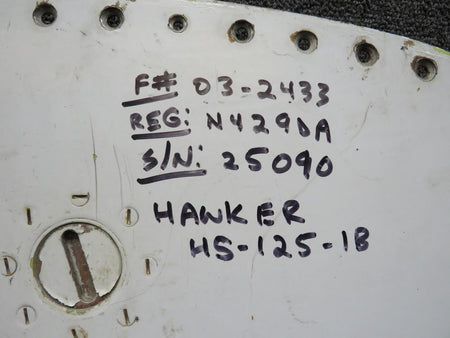 Hawker 25W53191-13A Hawker HS-125-1B Fuel Tank Access Plate Assembly