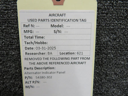 No Brand 54380-302 Alternator Indicator Panel