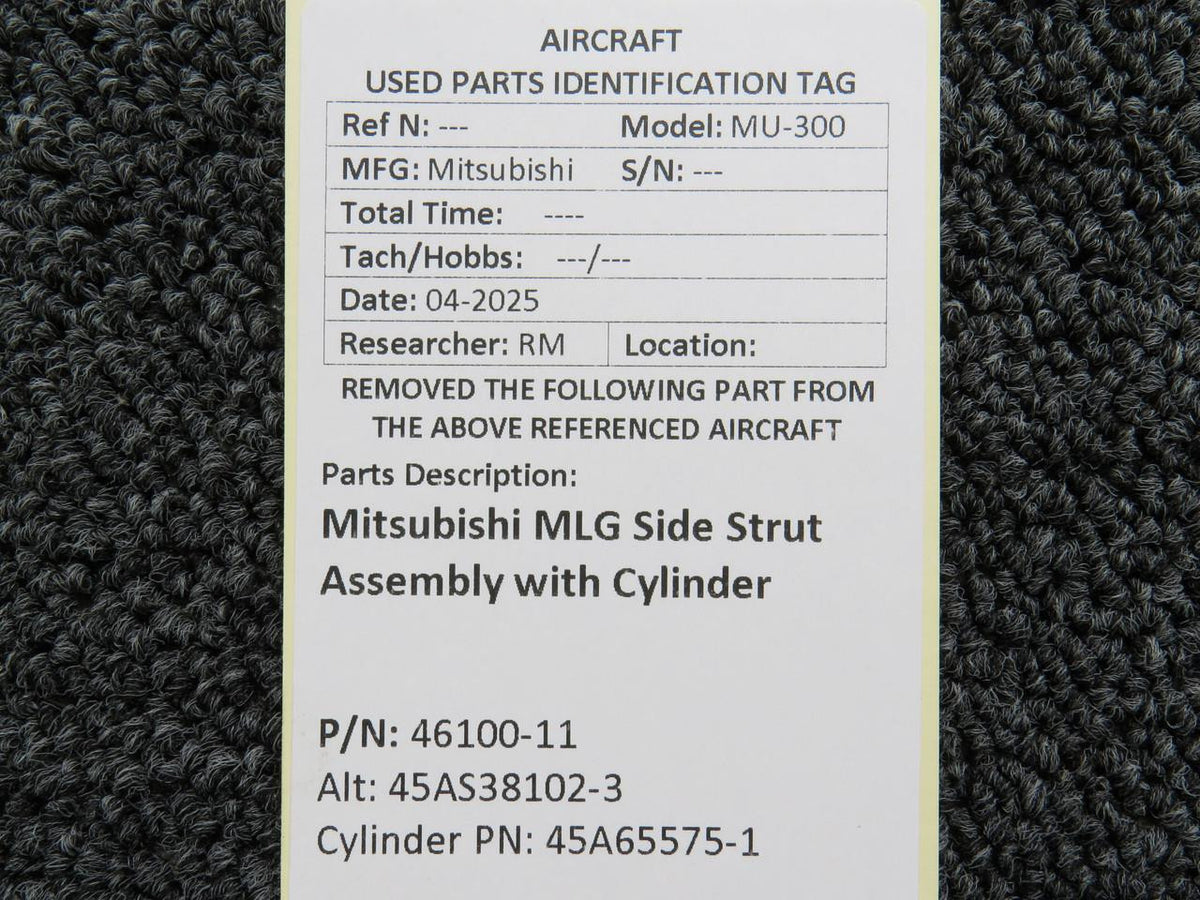 Mitsubishi 46100-11 (Alt: 45AS38102-3) Mitsubishi MLG Side Strut Assembly with Cylinder