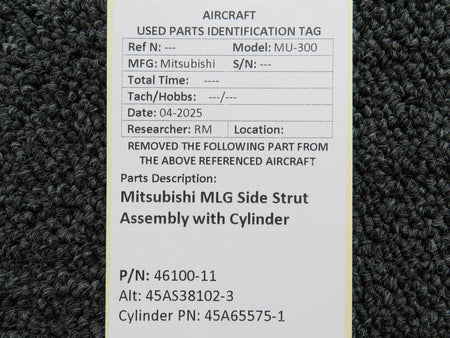 Mitsubishi 46100-11 (Alt: 45AS38102-3) Mitsubishi MLG Side Strut Assembly with Cylinder