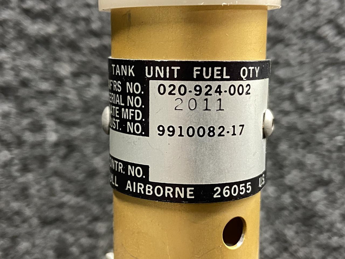 Gull Airborne 020-924-002 (Alt: 9910082-17) Gull Fuel Quantity Transmitter LH or RH (No Bracket)