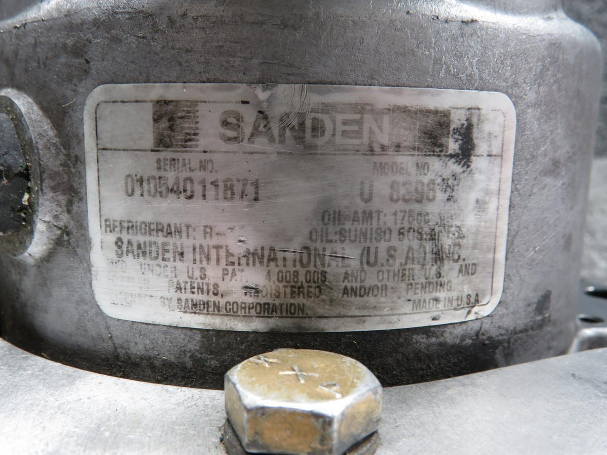 Sanden U8396 Sanden AC Compressor with Support Bracket