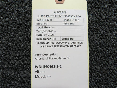 Airesearch 540468-3-1 Airesearch Rotary Actuator