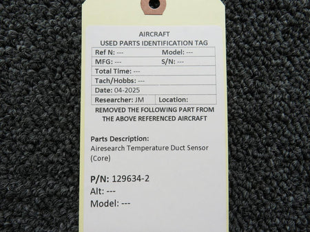 Airesearch 129634-2 Airesearch Temperature Duct Sensor (Core)