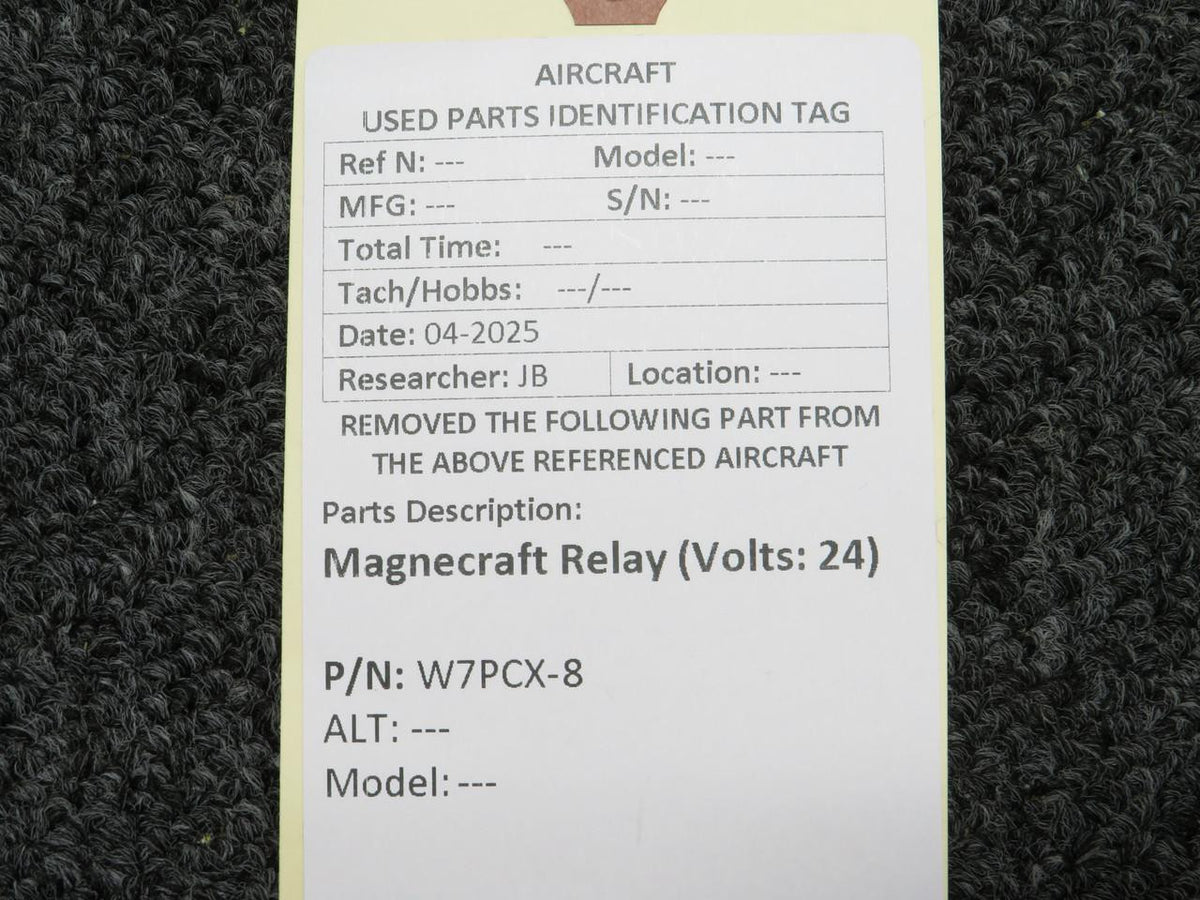 Magnecraft W7PCX-8 Magnecraft Relay (Volts: 24)