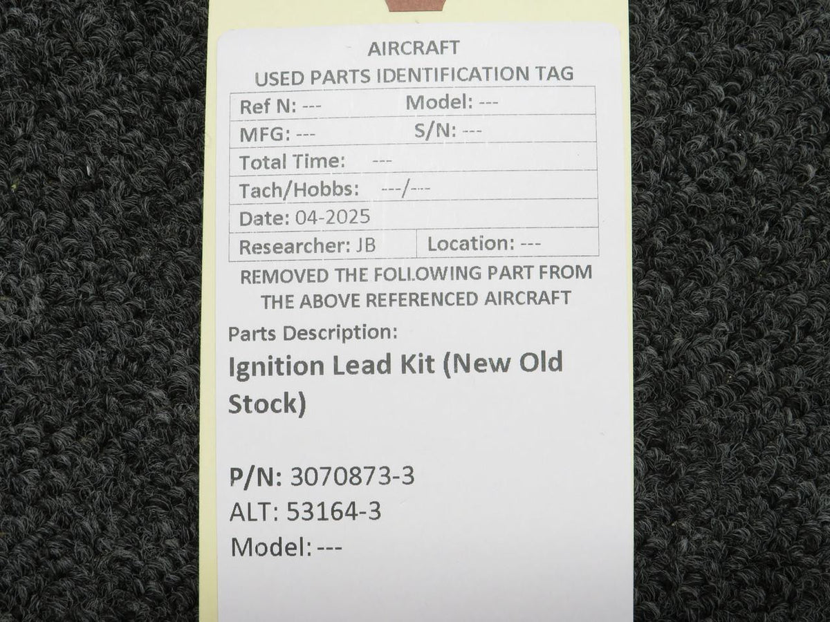 No Brand 3070873-3 (Alt: 53164-3) Ignition Lead Kit (New Old Stock)