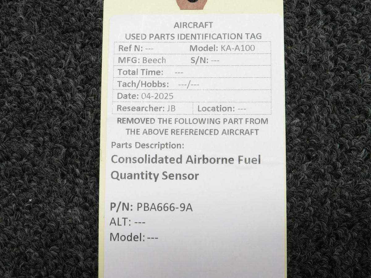 Consolidated Airborne Systems PBA666-9A Consolidated Airborne Fuel Quantity Sensor