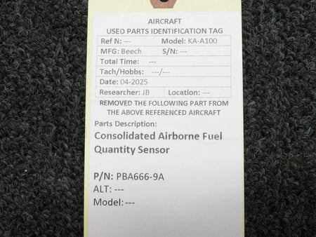 Consolidated Airborne Systems PBA666-9A Consolidated Airborne Fuel Quantity Sensor