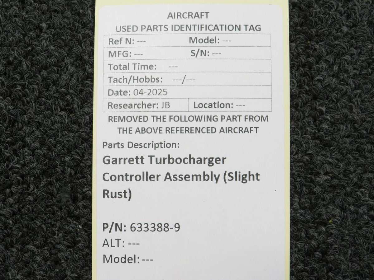 Garrett 633388-9 Garrett Turbocharger Controller Assembly (Slight Rust)