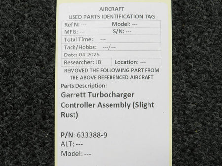 Garrett 633388-9 Garrett Turbocharger Controller Assembly (Slight Rust)