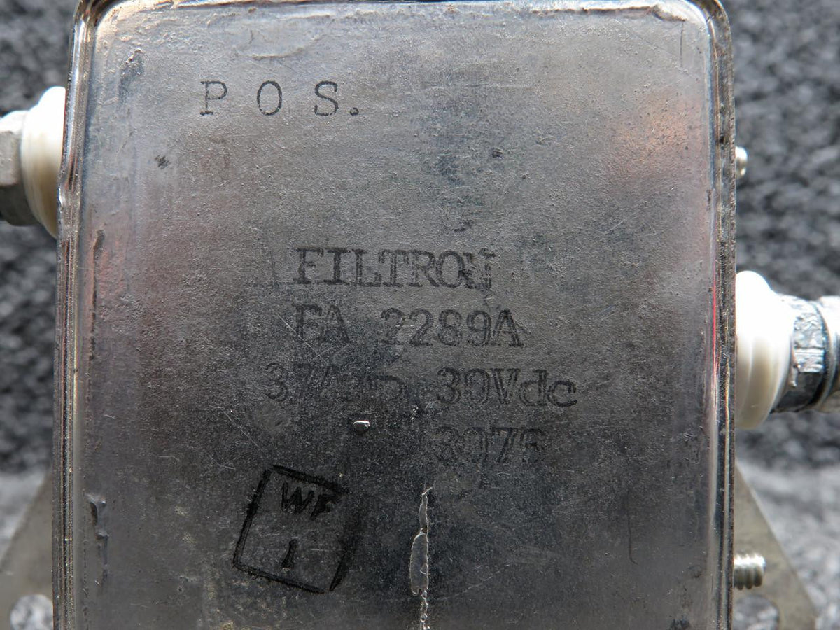 No Brand FA-2289A Filtron Auxiliary Boost Pump EMI-RFI Filter (New Old Stock)