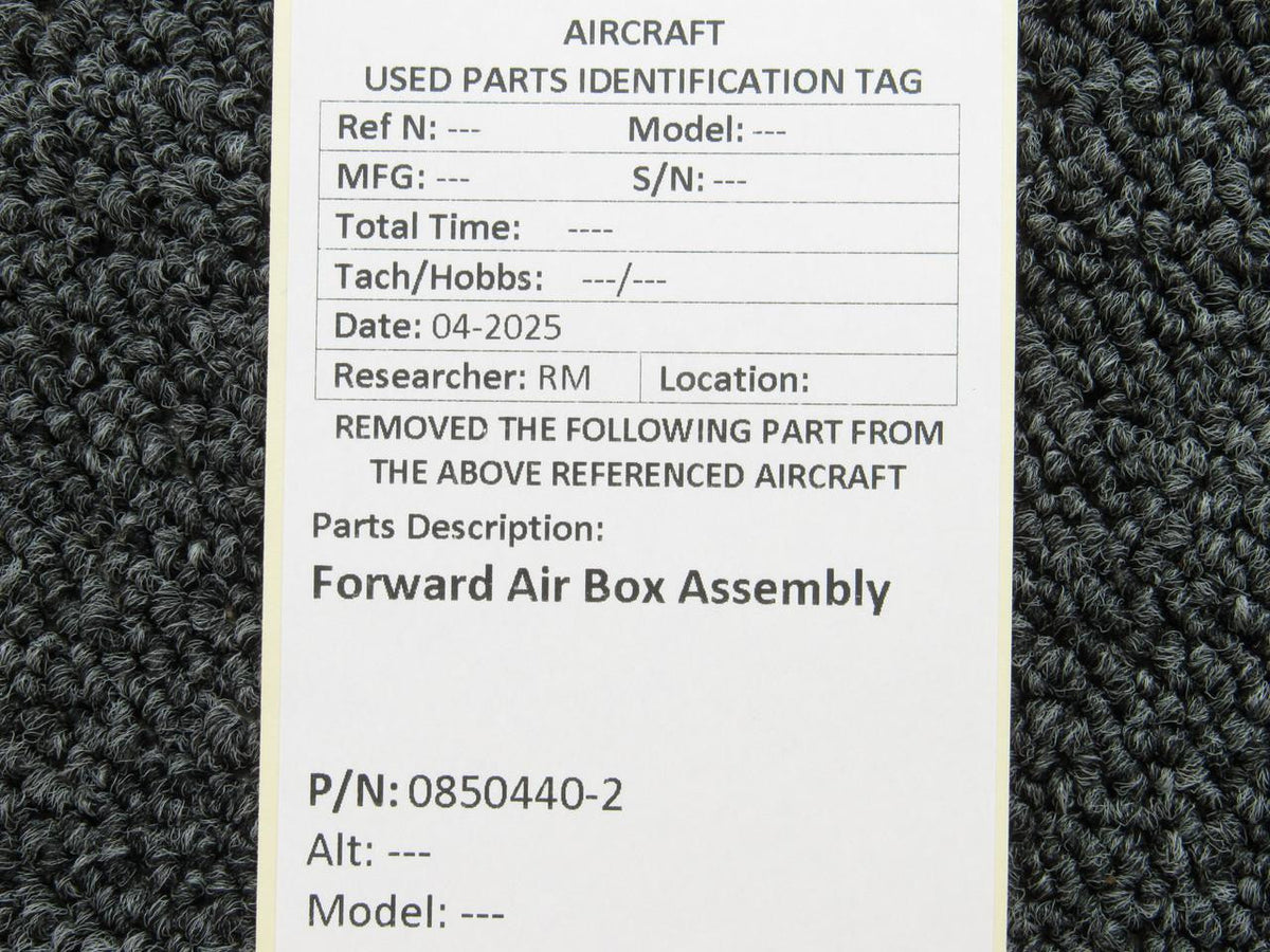 No Brand 0850440-2 Forward Air Box Assembly