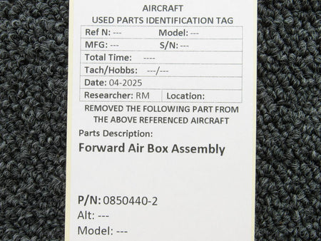 No Brand 0850440-2 Forward Air Box Assembly