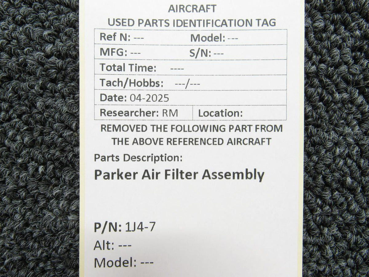 Parker 1J4-7 Parker Air Filter Assembly
