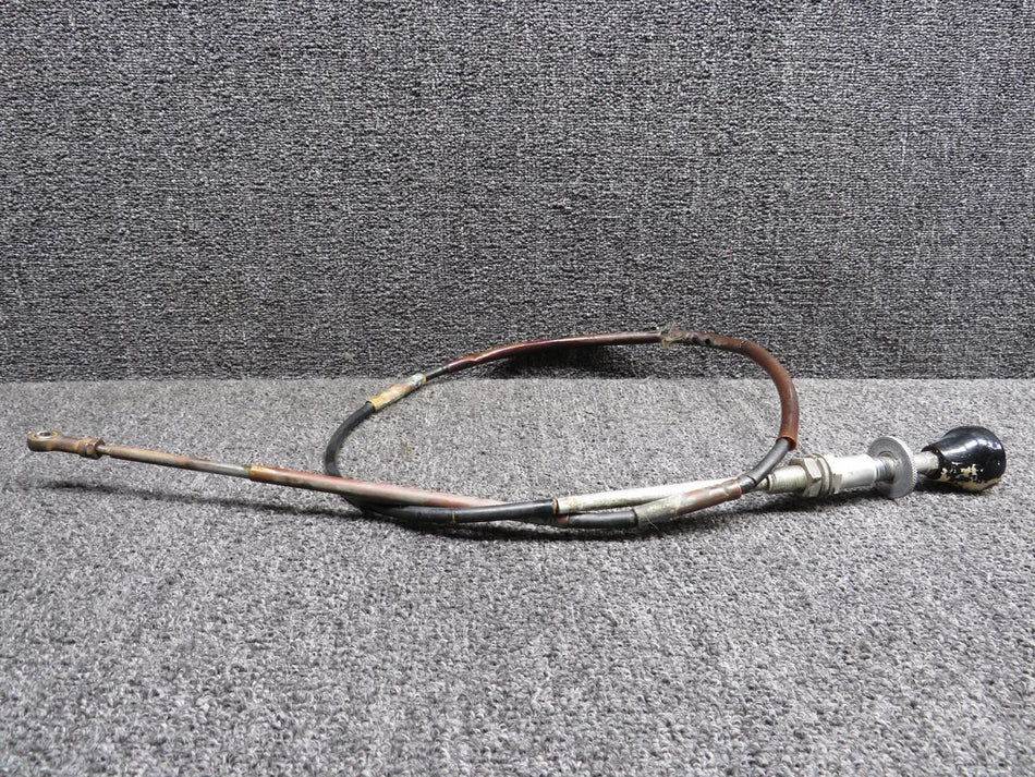 Cessna Aircraft Parts S1222-2 Cessna 172D Control Cable Assembly Throttle (Length: 47.75")