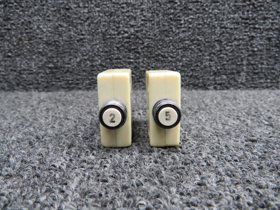 Mechanical Products S-1360-2A, S-1360-5 Mechanical Products Push Circuit Breaker Set of 2 (Amps: 2, 5)