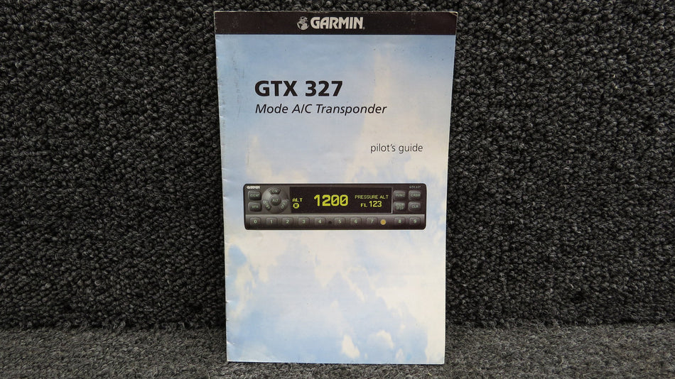 190-00187-00 Garmin GTX-327 Pilot’s Guide (Revision A, Year: 2000)