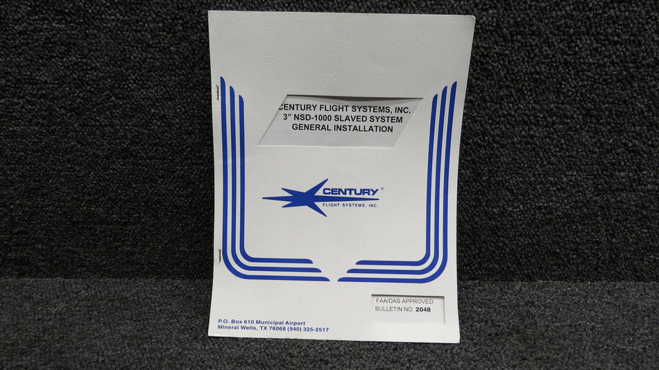 2048 Century Flight Systems NSD-1000 Slaved General Installation Booklet