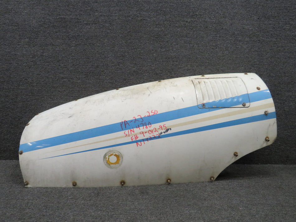 32328-001 Piper PA23-250 Engine Cowling Panel Assy Inboard RH w Louver (Striped)