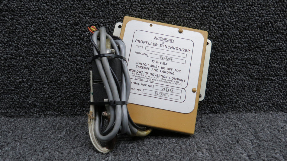 213433, 213620B (Use: 213781) Woodward Propeller Synchronizer Box Assembly