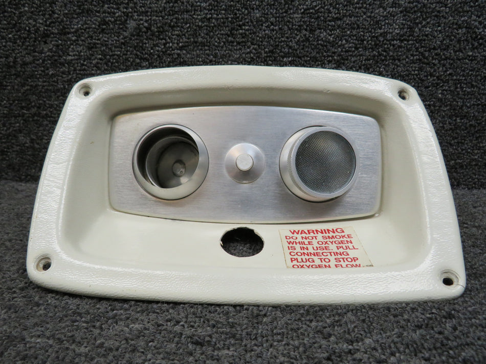 50-534567-4 Beechcraft 65-A90 Overhead Air and Light Panel Assembly RH Light