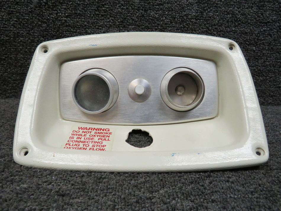 50-534567-4 Beechcraft 65-A90 Overhead Air and Light Panel Assembly LH Light