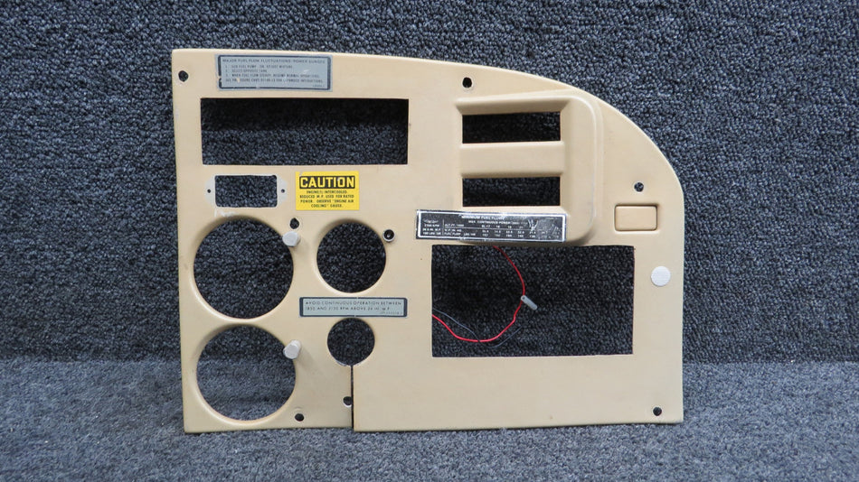 2113026-19 Cessna P210N Instrument Panel Cover with Post Lights (Tan)