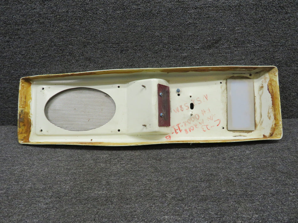 169-364031-7 Beechcraft C23 Overhead Escutcheon Assembly w Grill (Scuffed Panel)