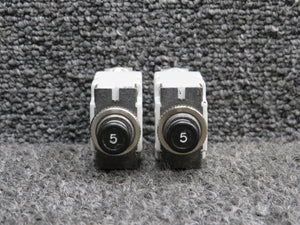 Mechanical Products Push Circuit Breaker Set of 2 (Amps: 5)