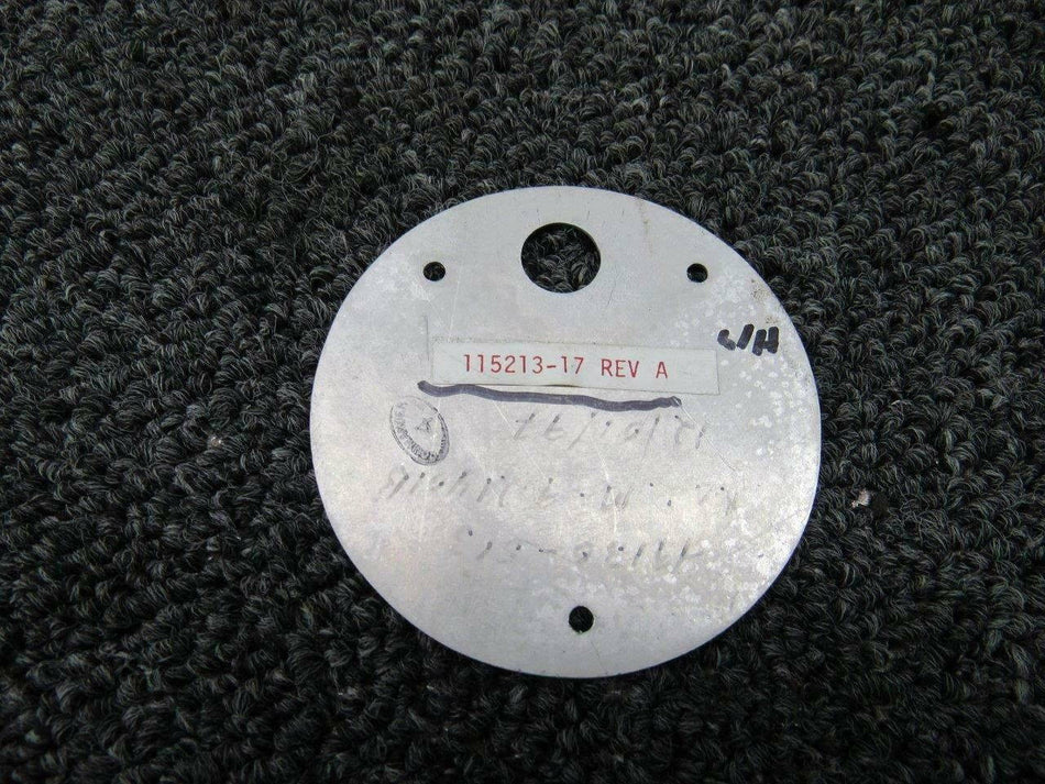 115213-17 Rockwell 114B L/H Placard Upper Latch