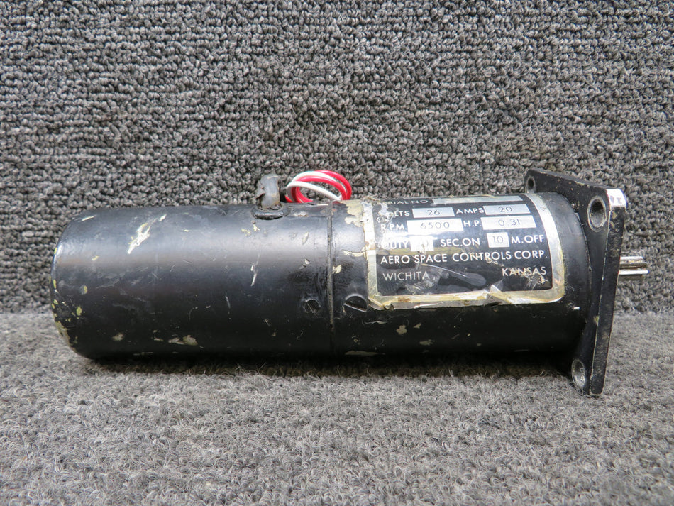 9910002-3 Aero Space Controls DC Motor 26 Volts, 20 Amps, 6500 Rpms