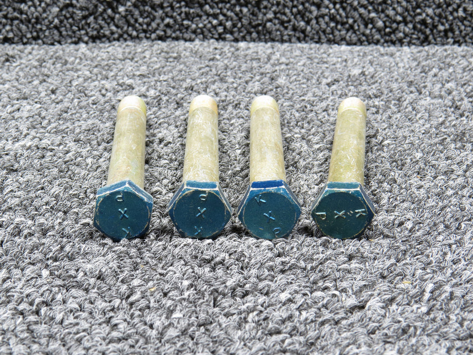 130909B114 Raytheon Magnetic Particle Inspected Bolt Set of 4 (New Old Stock)