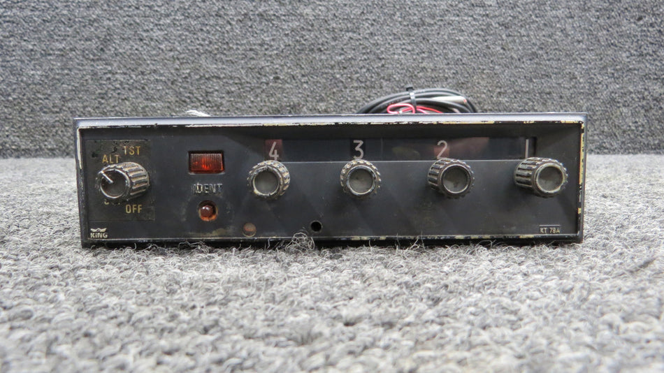 066-1062-01 King KT-78A ATC Transponder with Modifications & Tray (Volts: 14)