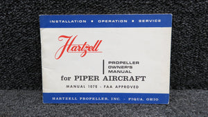 107E Hartzell Propeller Owner’s Manual for Piper Aircraft (1966)