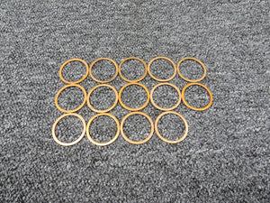 Copper Crush Washer Set of 14 Thickness: 1.5 mm (No Data Tag)