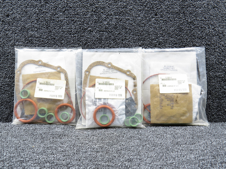 SL12039-SC Single Cylinder Gasket Sets (2 Complete and 1 Incomplete Set)