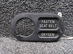 IU337-001 Cessna IU337 Warning Light and Clock Assembly (No Clock)