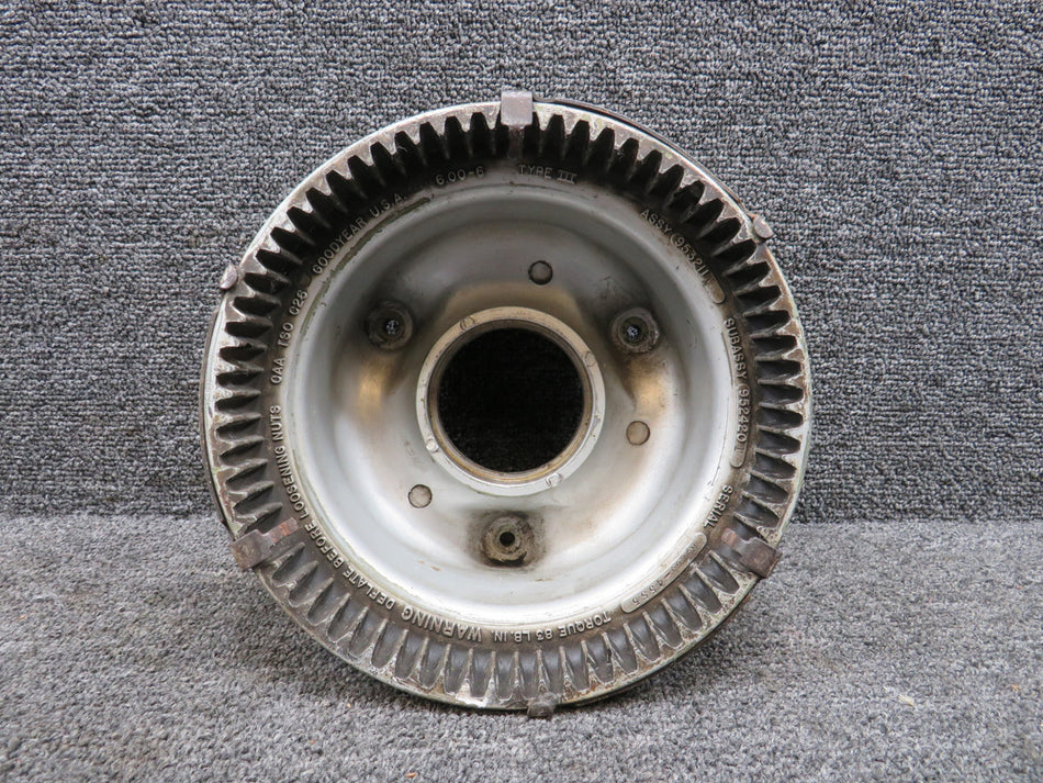 9532115 (Alt: 9524201) Goodyear 6.00-6 Type III Wheel Assembly Half