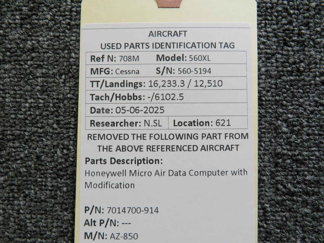 7014700-914 Honeywell AZ-850 Micro Air Data Computer with